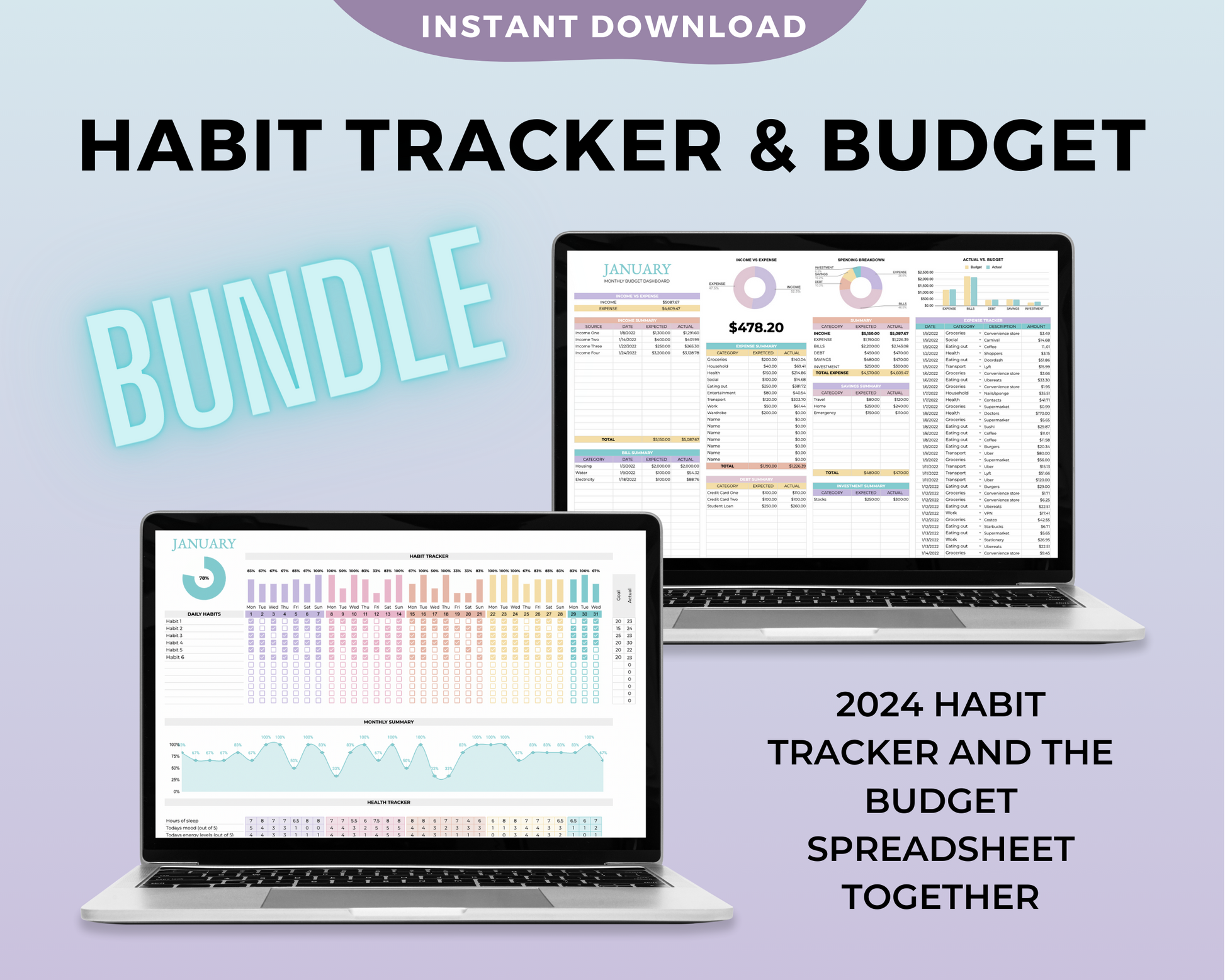 AGENDA TRACKER BIEN-ETRE🙏 ET PRODUCTIVITE🚀 2023-2024